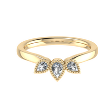 Load image into Gallery viewer, Trio Pear Cut Diamond Ring 0.30ct
