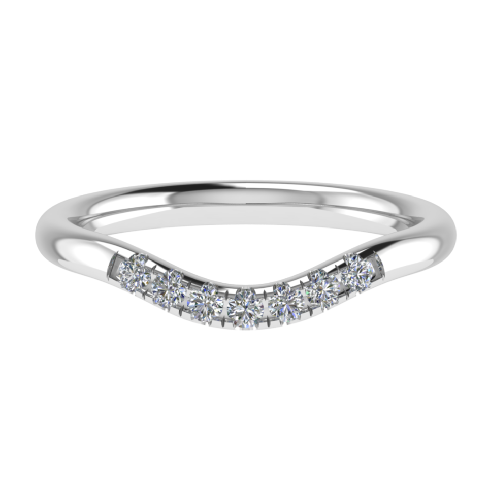 Shaped Round Brilliant Diamond Ring 0.20ct